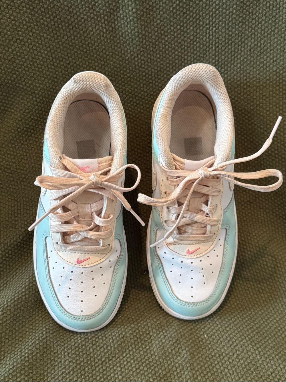 Nike Air Force 1 "Jade Ice/Guava Ice/White/Pink/Spell" - Picture 2 of 5